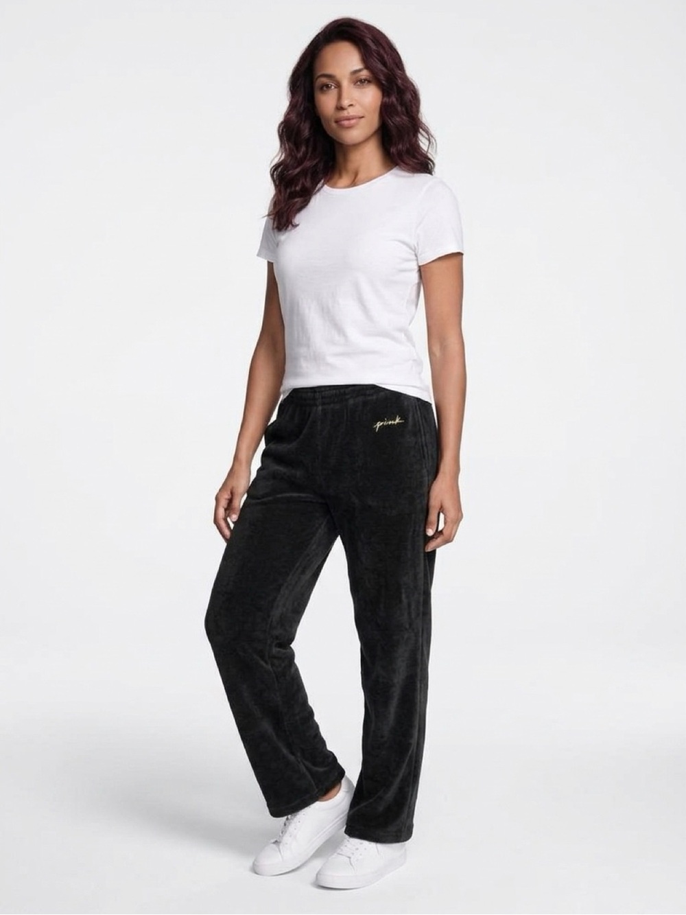 Super Soft and Cozy PINK Victoria's Secret Black Plush Lounge Pants XS
